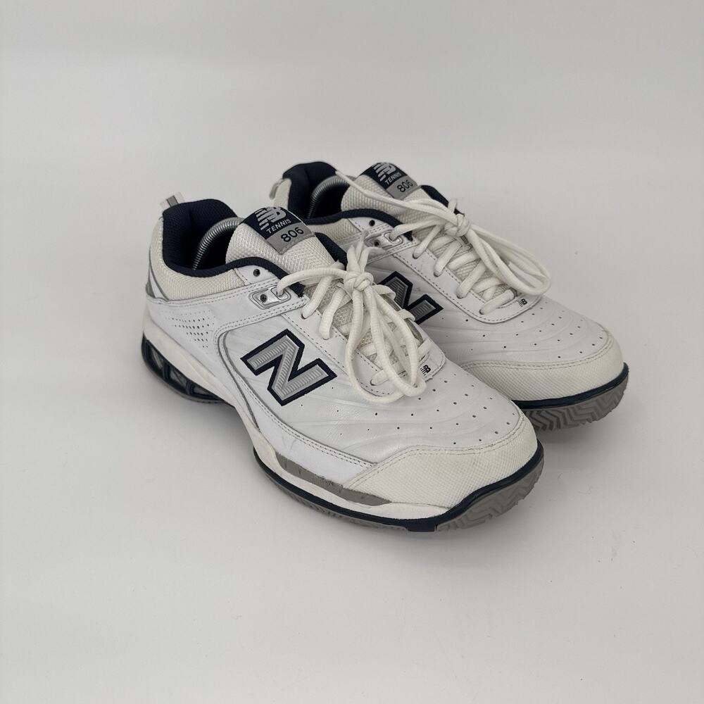 New Balance Men's 806 Tennis Shoes Sneakers US Size 9 2E Wide MC806W White